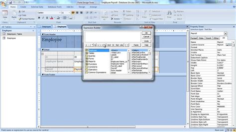 Expression Builder .